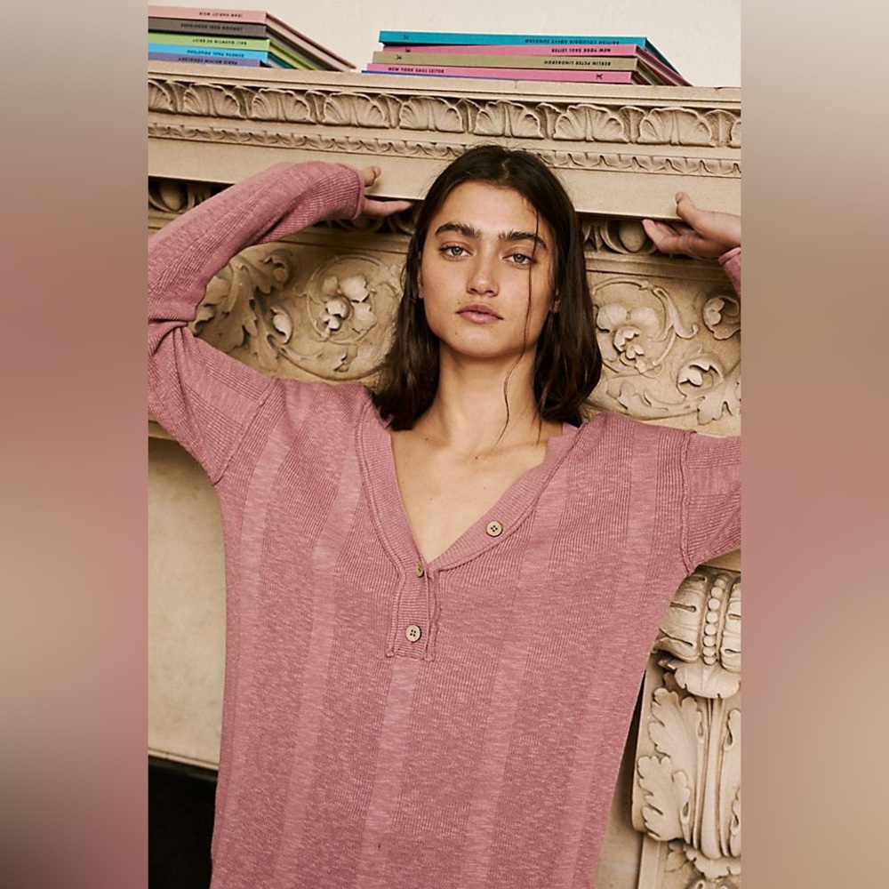 NWOT Free People Beach Venice Sweater Set TOP ONLY Size Small